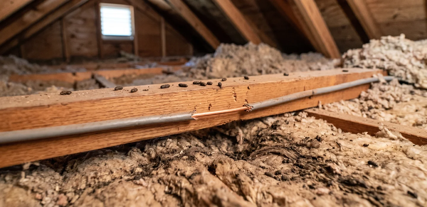 Pest control technician applying liquid termiticide barrier around a Houston home foundation to eliminate subterranean termite colonies